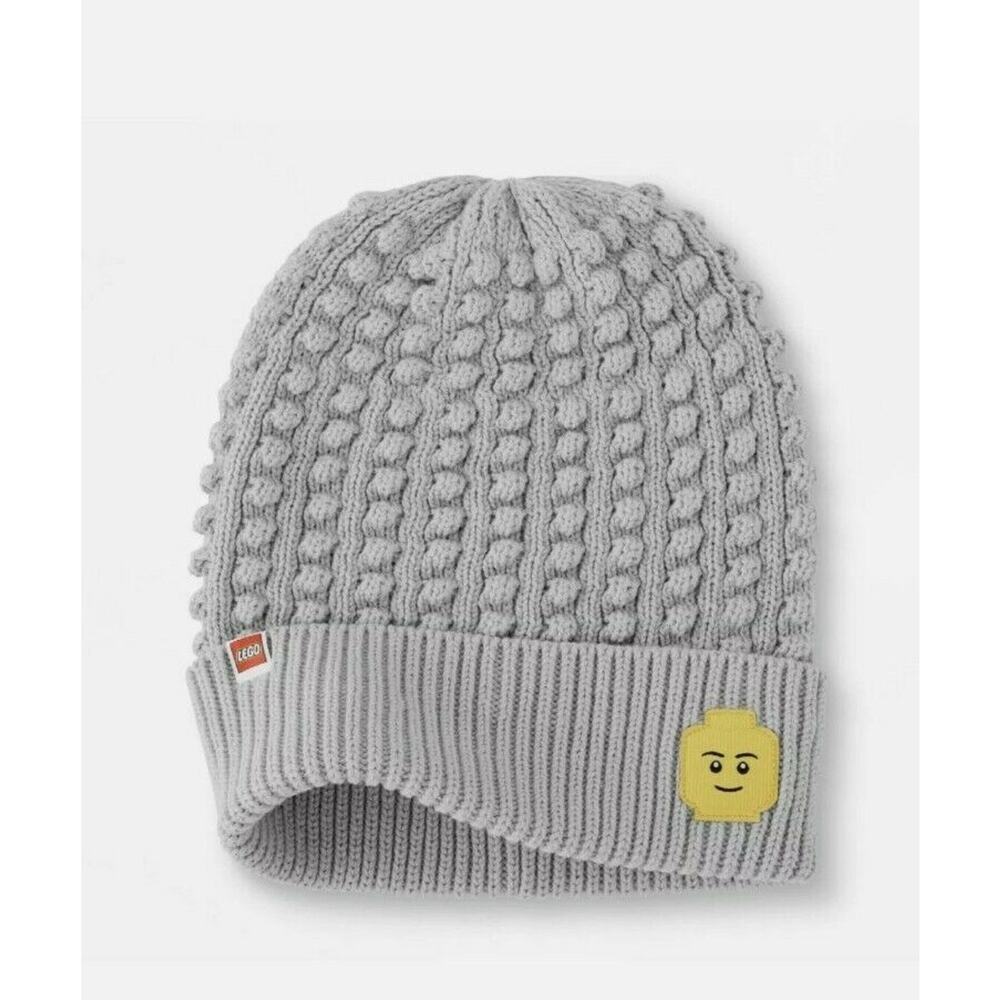 Adult LEGO Minifigure Patch Beanie Hat - LEGO® Collection x Target Grey